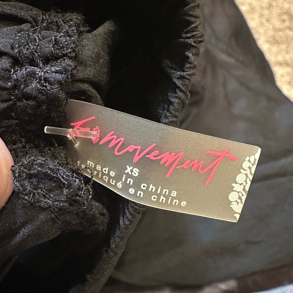 Free People The Way Home Black Joggers - Picture 5 of 6